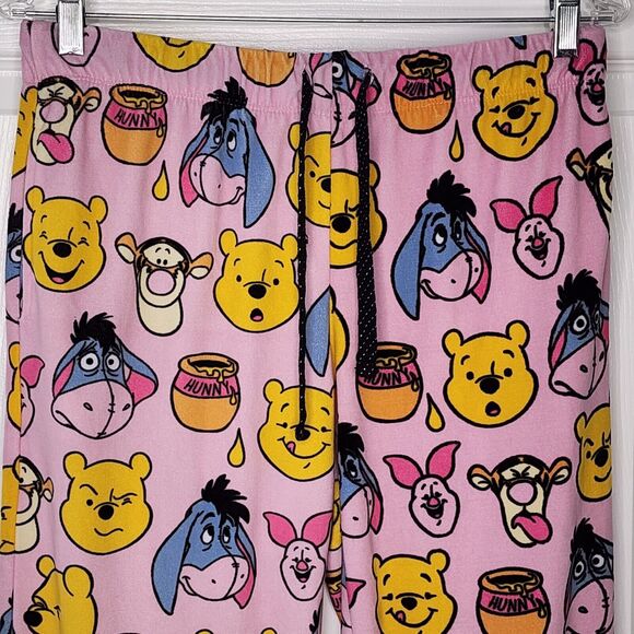 Disney Winnie The Pooh Fleece Lounge Pajama Pants Sleepwear Women's Small - Picture 2 of 7